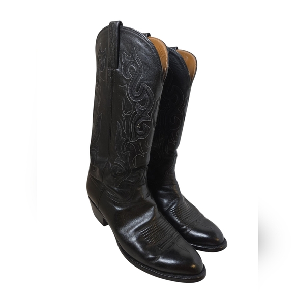 Lucchese Men's Cowhide Western Boots - Round Toe Size 8 - Picture 2 of 8